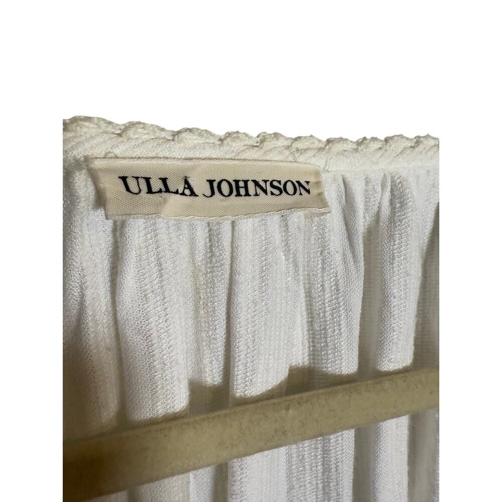 Ulla Johnson Mika Blouse Blanc White Women’s Size 4 - Picture 7 of 12